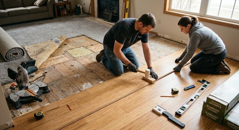 Bamboo Flooring Installation in Falls Church, VA