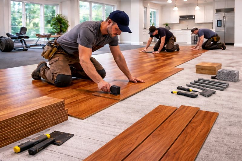 Cherry Floor Installation in Prince William County, VA