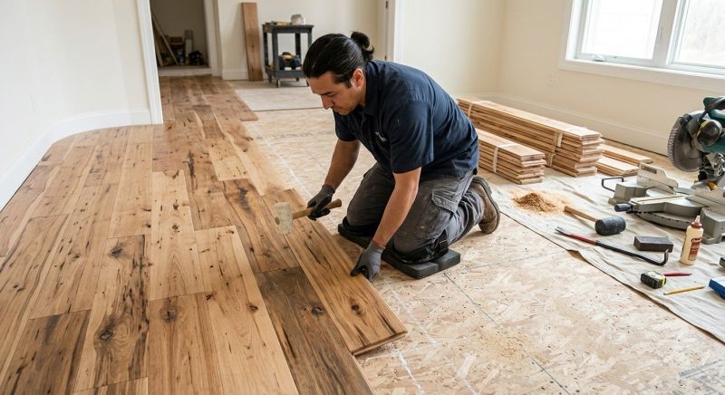 Hickory Floor Installation in Falls Church, VA