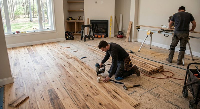 Hickory Floor Installation in Falls Church, VA