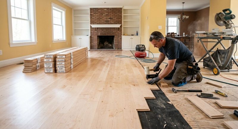 Maple Flooring Installation in Chantilly, VA