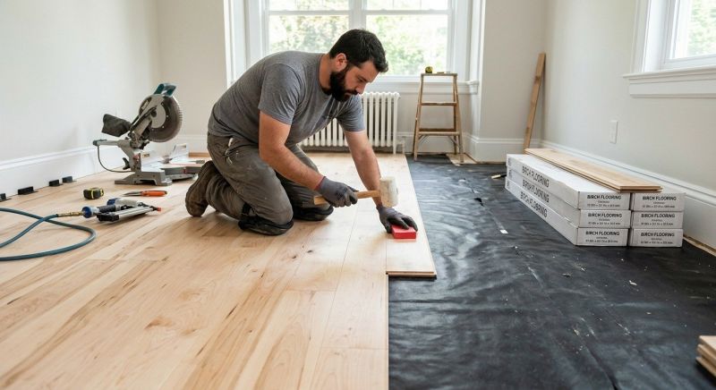 Maple Flooring Installation in Clinton, MD