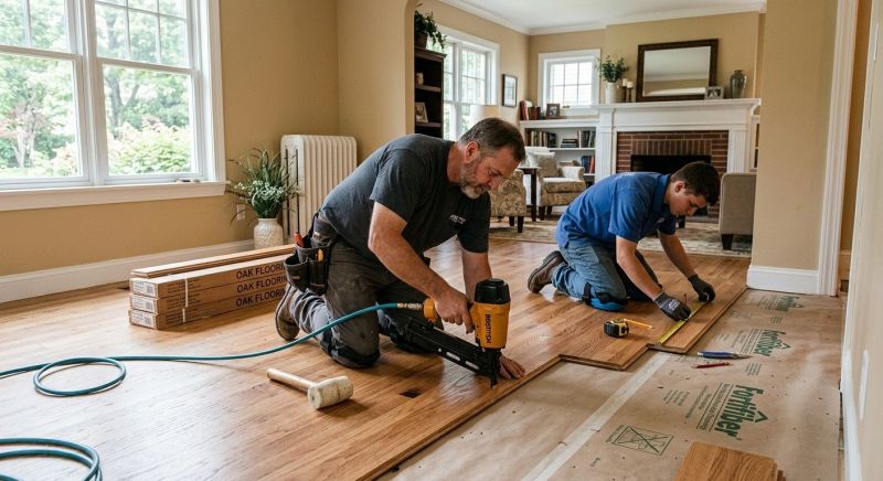 Oak Floor Installation in Herndon, VA