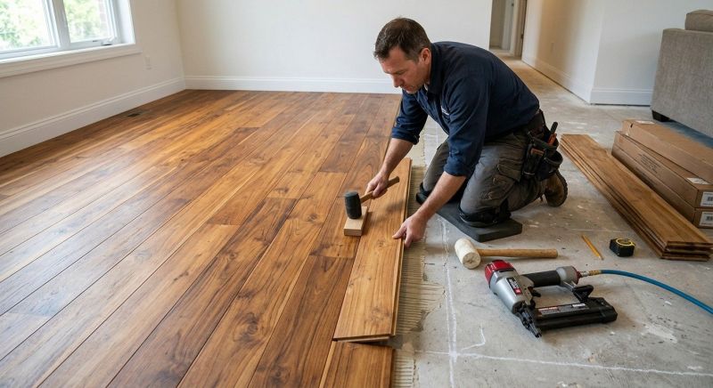Teak Flooring Installation in Falls Church, VA