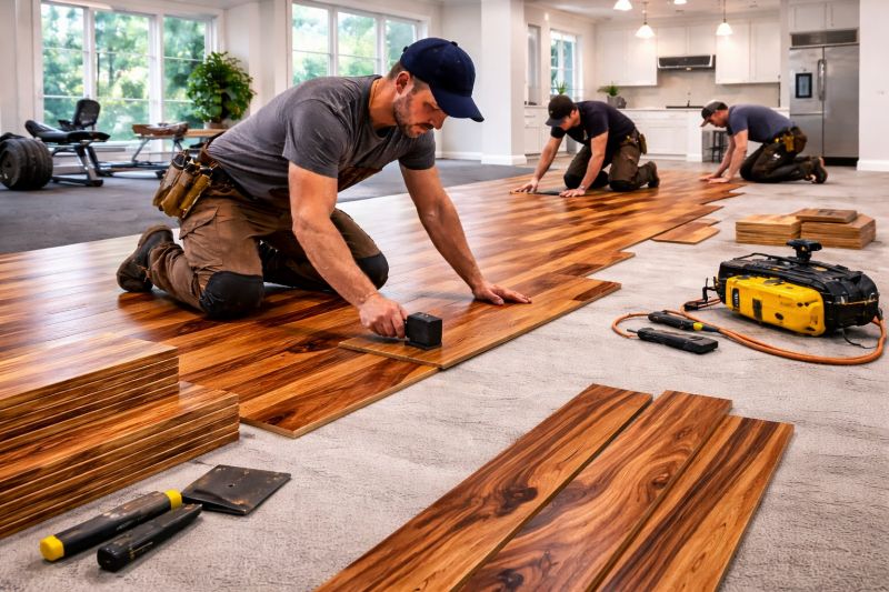 Teak Flooring Installation in Falls Church, VA