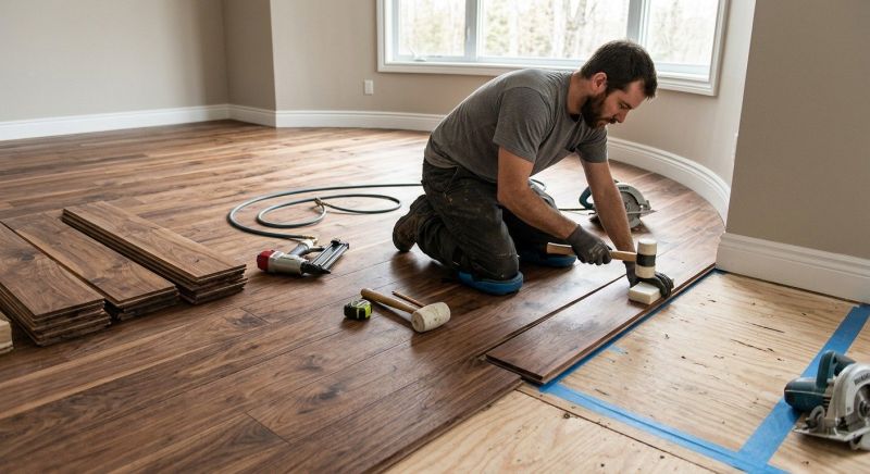 Walnut Flooring Installation in Falls Church, VA