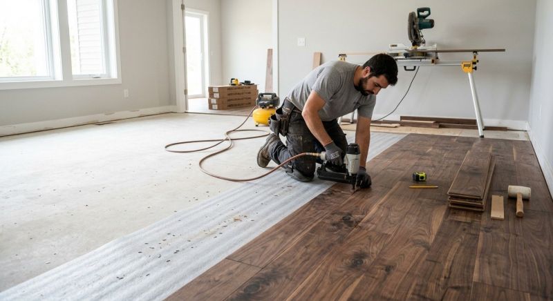 Walnut Flooring Installation in Falls Church, VA