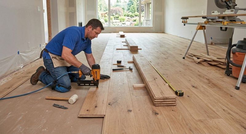 Wide Plank Floor Installation in Falls Church, VA